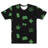 Green Smoke Icon Pattern T-Shirt