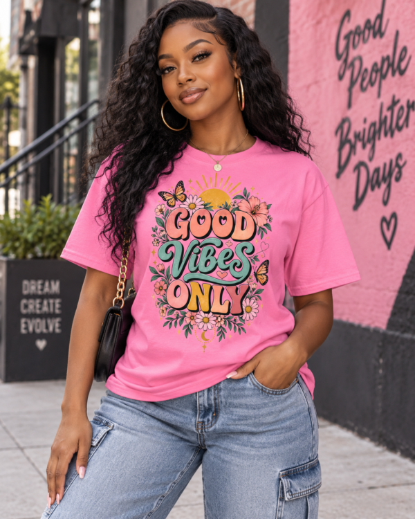 Good Vibes Only Floral T-Shirt