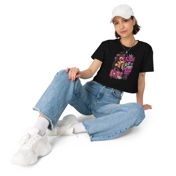 Focused on Bigger Things Women’s Crop Top