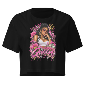 womens-crop-top-black-front-6abbffb6aa42b.jpg Queen Energy Women’s Crop Top