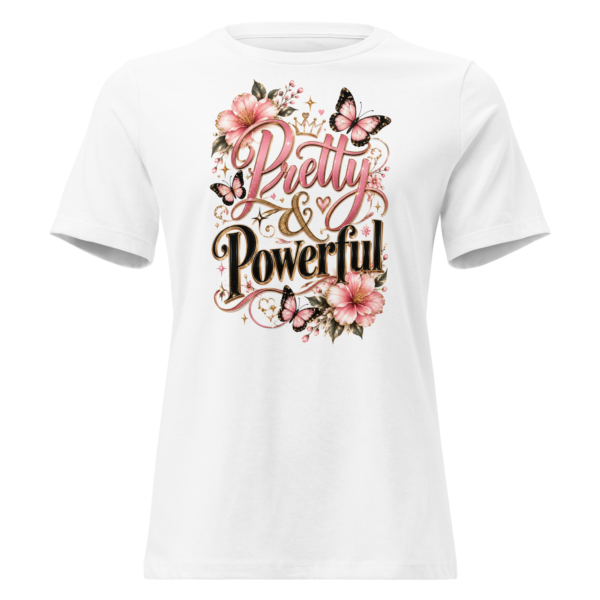 womens-relaxed-t-shirt-white-front-6abbfb924f970.jpg Pretty & Powerful Women’s T-Shirt
